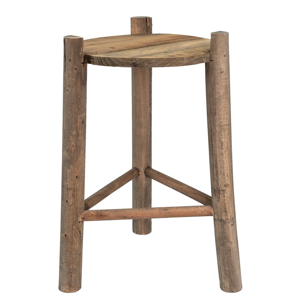 Pflanzentisch Braun, Holz Ø 27x44 cm
