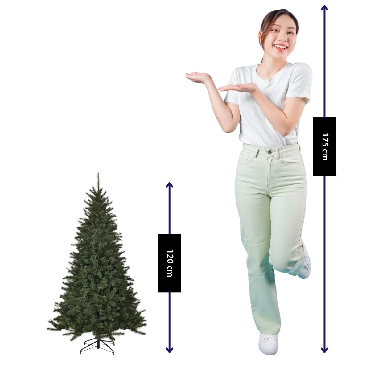 Künstlicher Weihnachtsbaum Toronto Green, 120 cm