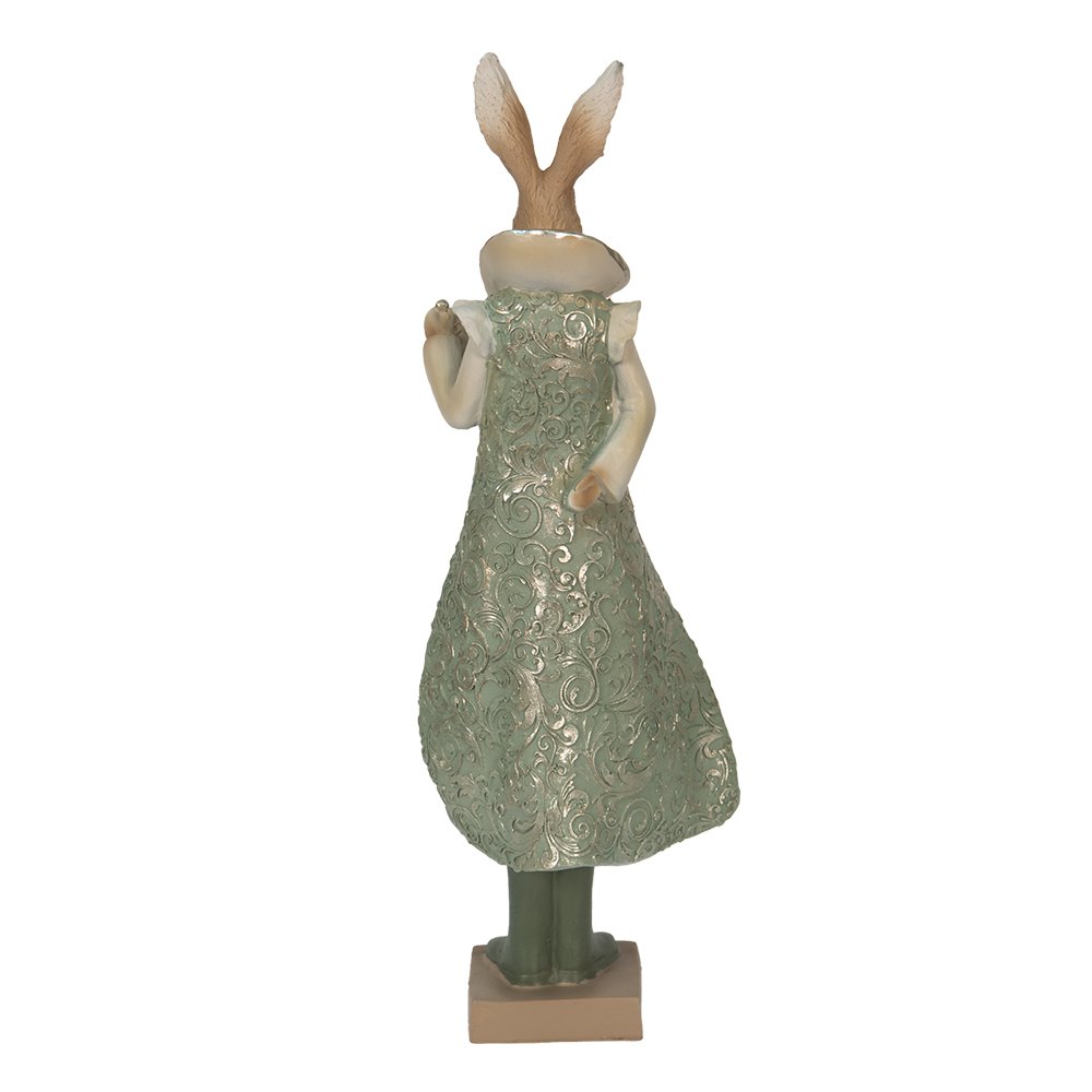 
                      
                        Dekorationsstatue Kaninchen Grün, Braun, Beige 11x8x33 cm
                      
                    
