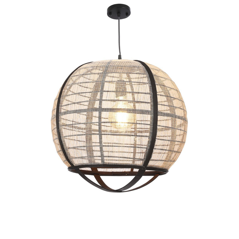
                      
                        Pella Hängelampe – H44 x Ø45 cm – Leinen – gebrochenes Weiß
                      
                    