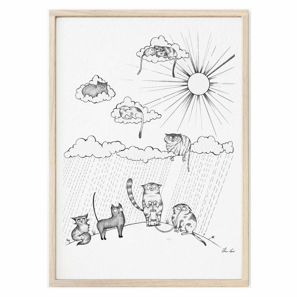 Kunstdruck - Heliumkatzen