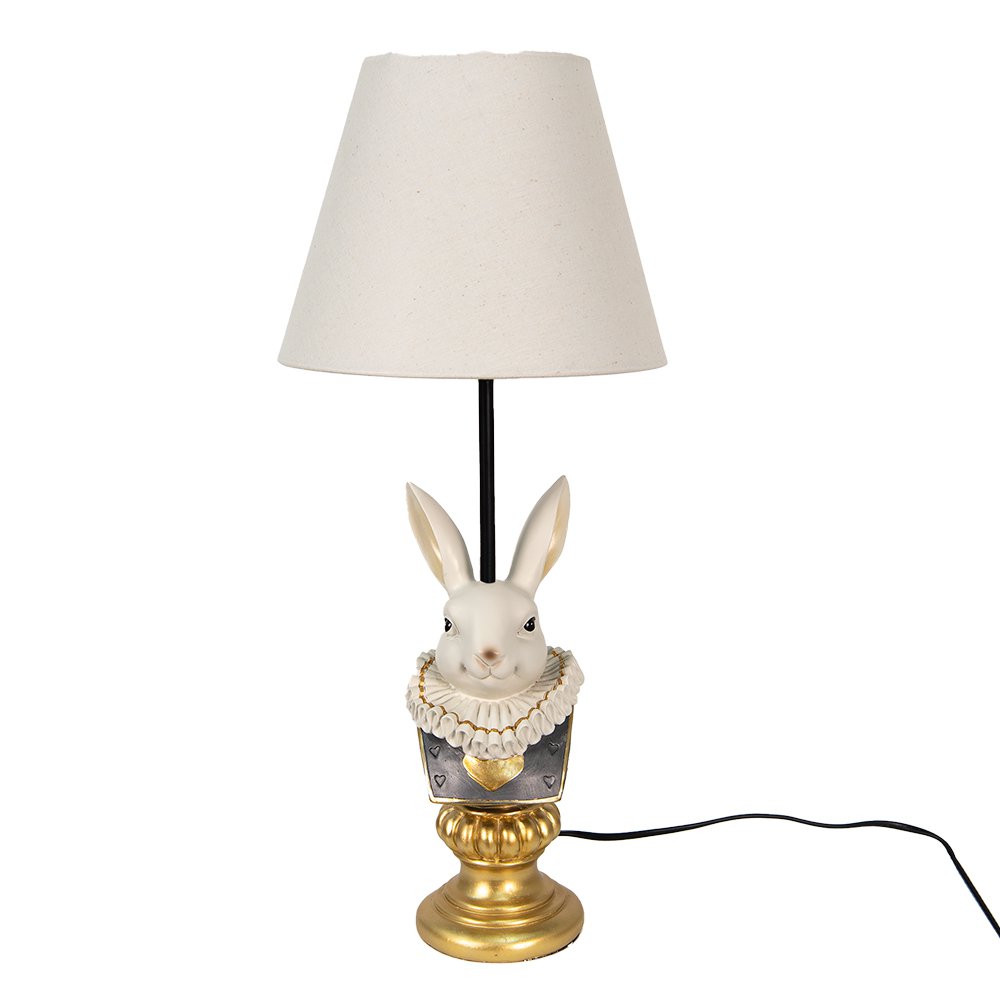 Tischlampe Kaninchen Beige? 23x53 cm E27/max. 1x60W