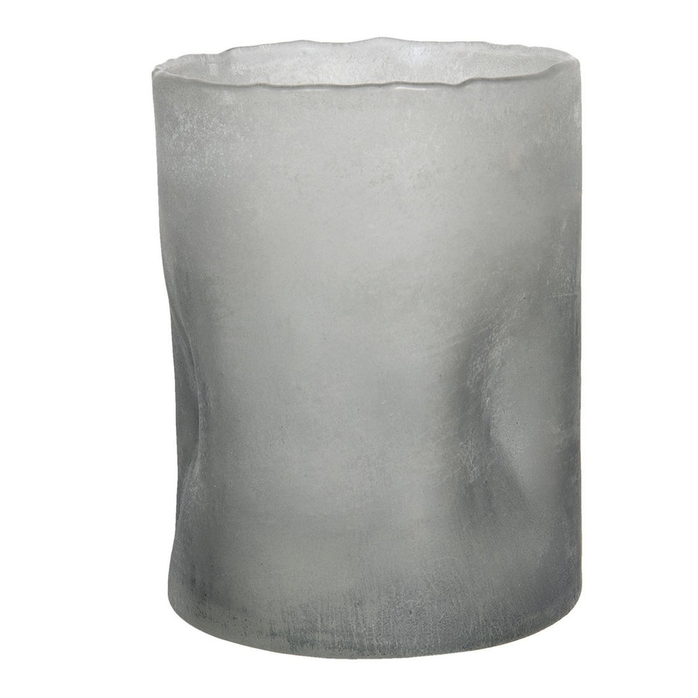 Teelichthalter aus Glas Grau Ø 15x20 cm