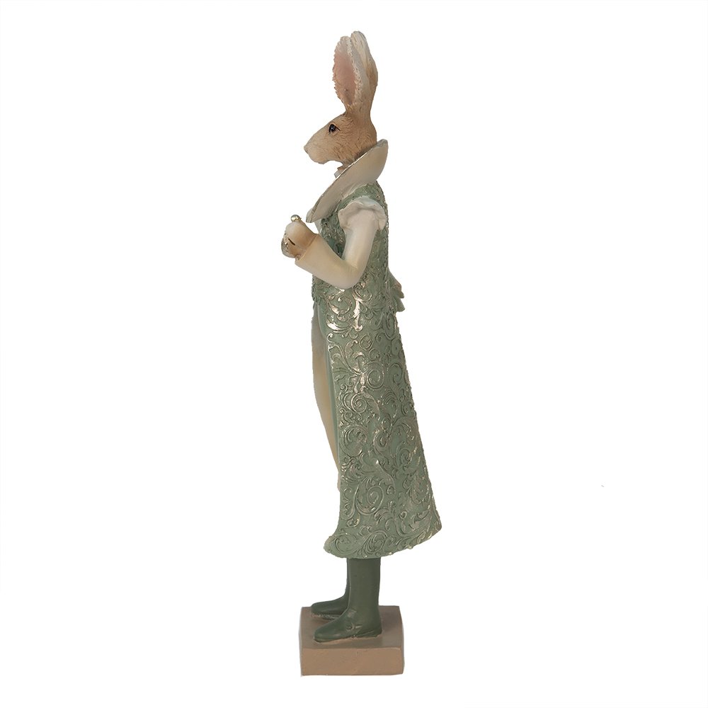 
                      
                        Dekorationsstatue Kaninchen Grün, Braun, Beige 11x8x33 cm
                      
                    