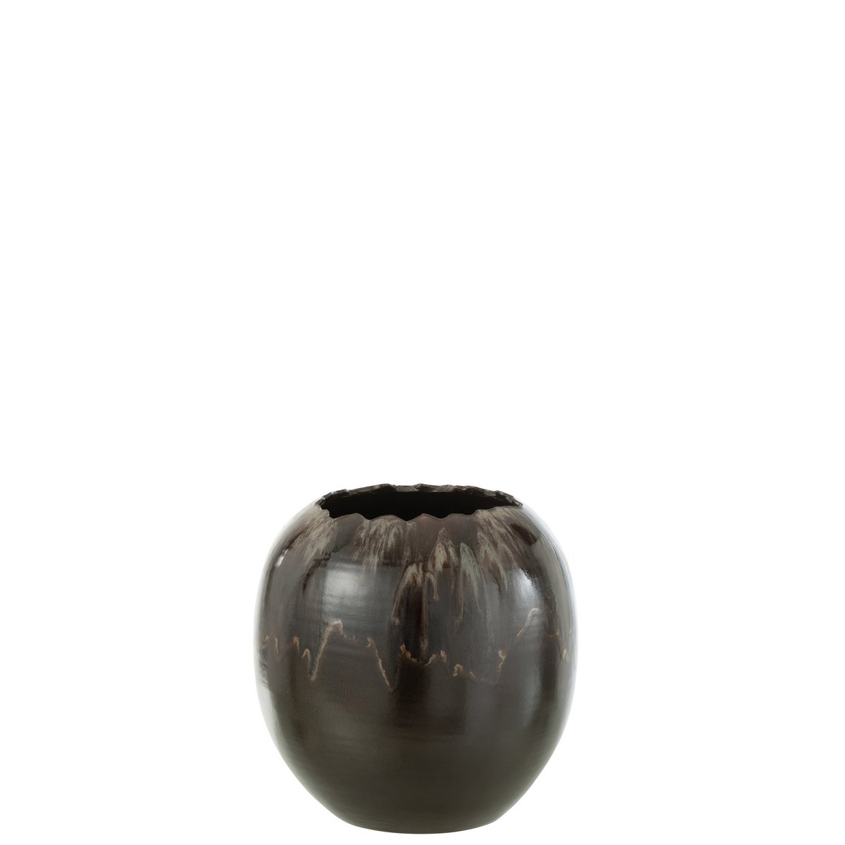 Blumentopf in warmem Braun – zeitlose Keramik-Eleganz