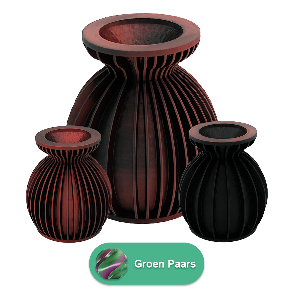 Elin 3D-Vase – 3D-gedruckte Vase – nachhaltiges PLA – geeignet für künstliche Blumen