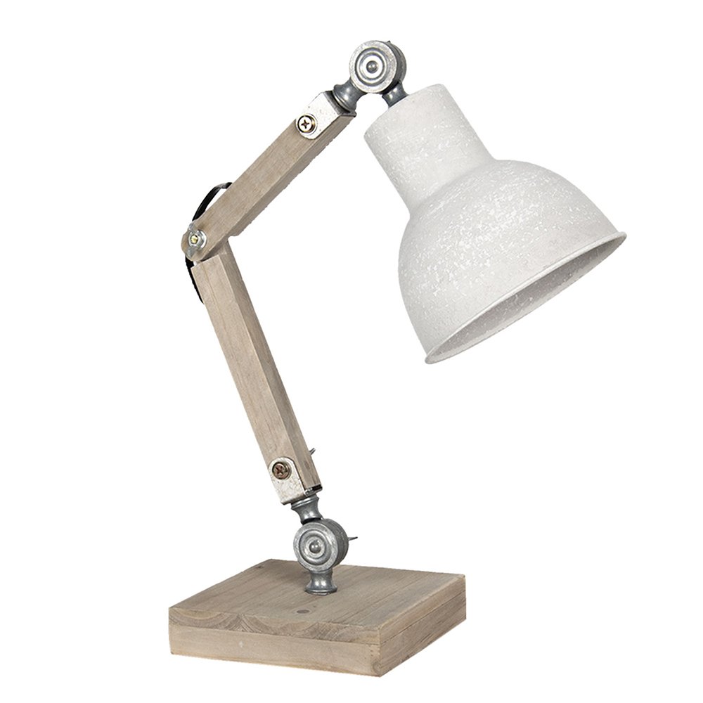 Bürolampe Beige 15x15x47 cm E27/max 1x60W