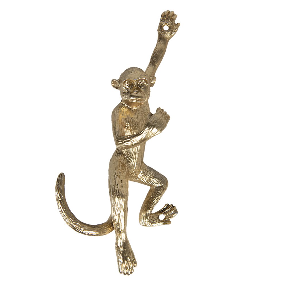 Wandhaken Goldfarben 8x6x19 cm