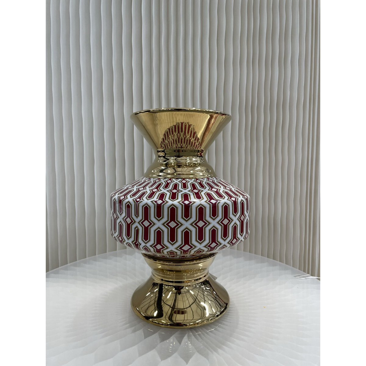 Vintage Porzellanvase (CV10961-12RODE-GROOT)