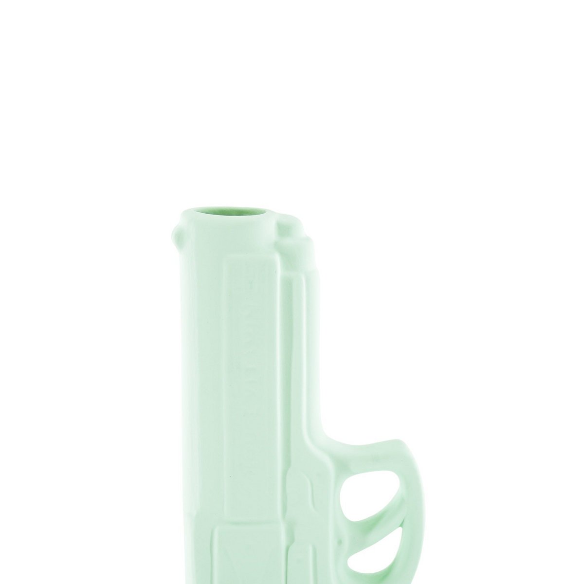 Vase - Waffe - Keramik - Mint Grün - 15x9x23cm