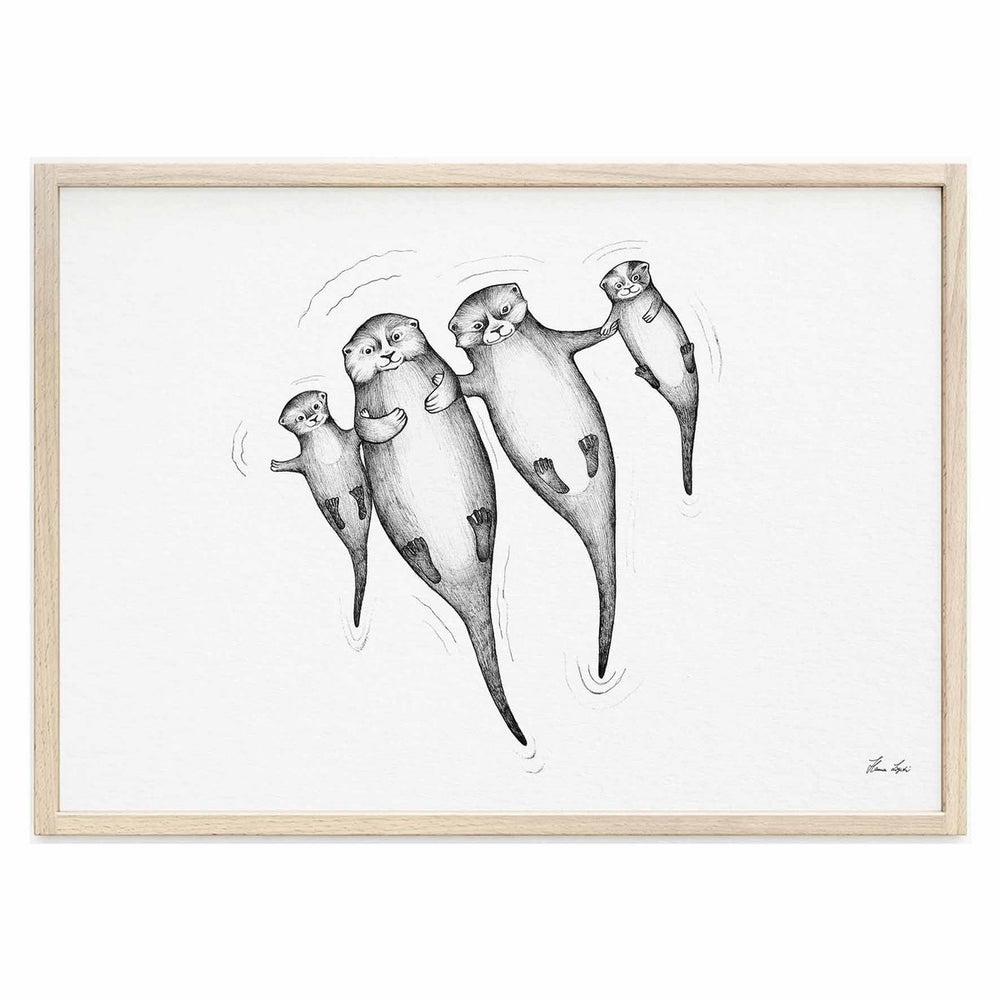 Kunstdruck - Die Otters