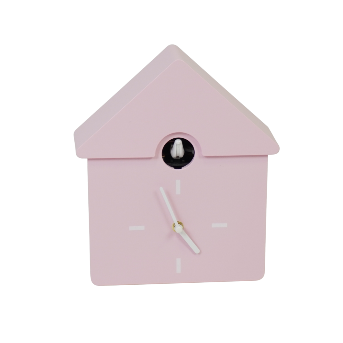 Uhr-Wanduhr Kuckuck- hellrosa 24x27x9cm