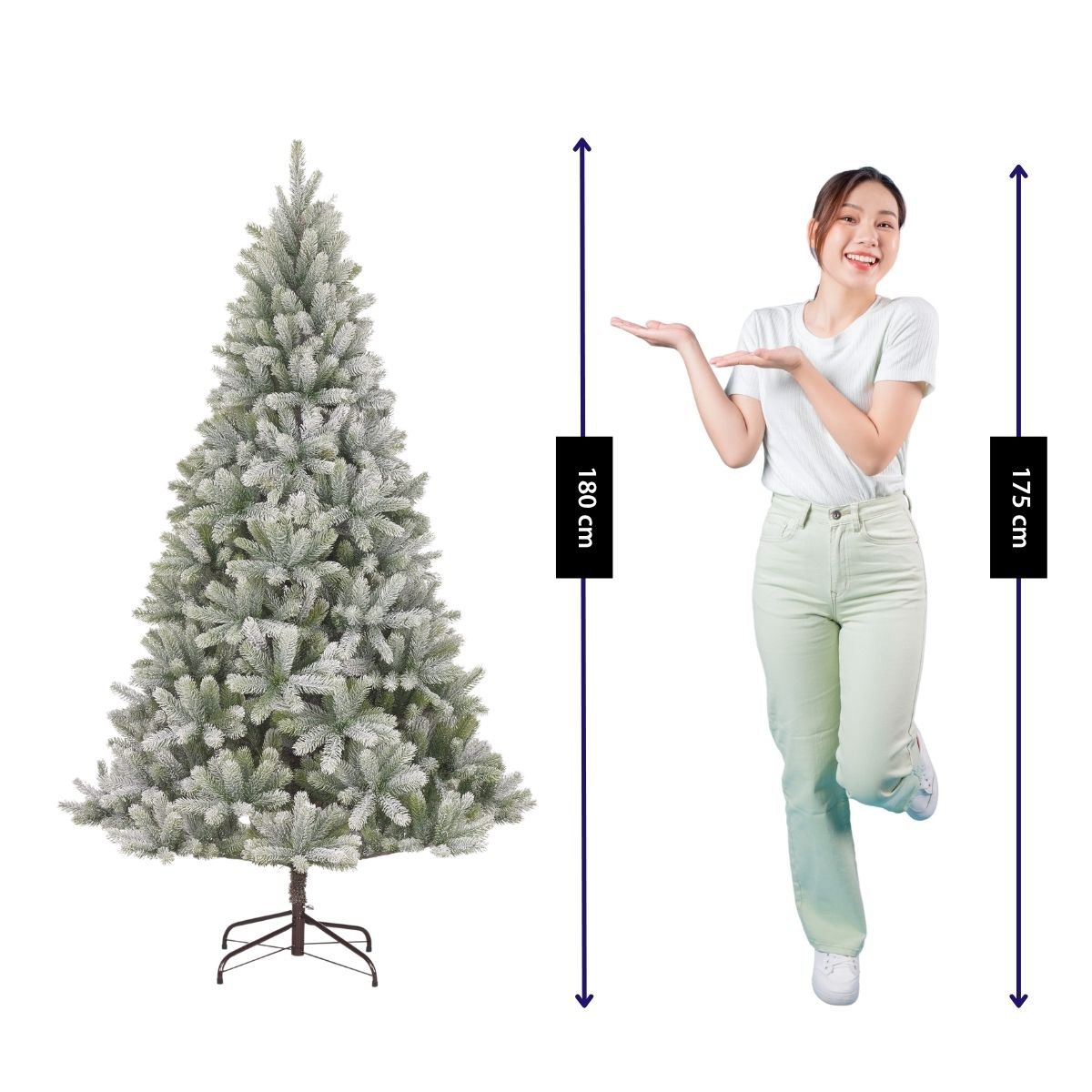 Künstlicher Weihnachtsbaum Nagoya Green, 180 cm, mattiert