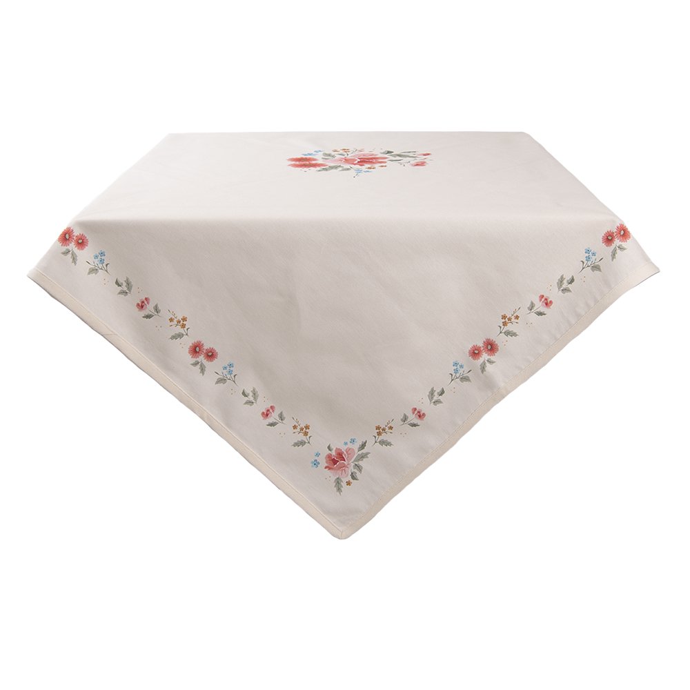 Tischdecke Beige, Grün, Rot 150x250 cm