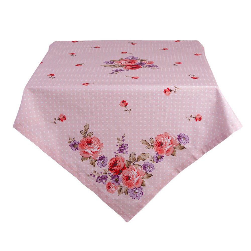 Tischdecke in zartem Rosé-Lila