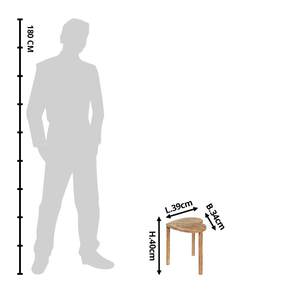 
                      
                        Beistelltisch Herzbraun 39x34x40 cm
                      
                    