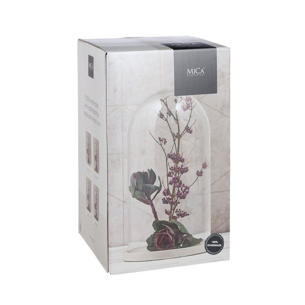 
                      
                        Hella Glasglocke – H38 x Ø23 cm – Transparent, Weiß
                      
                    