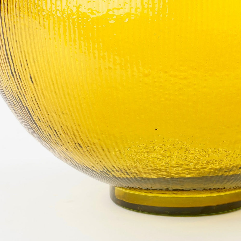 
                      
                        Firenza Flaschenvase – H42 x Ø34 cm – Recyclingglas – Ocker
                      
                    