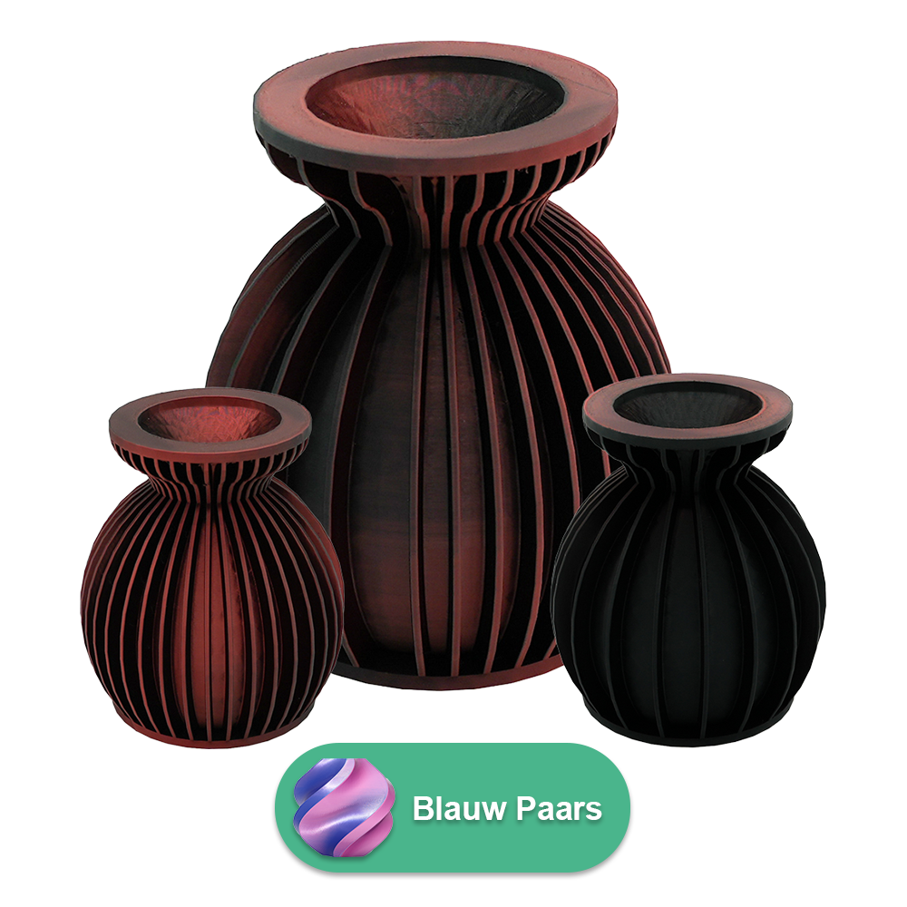Elin 3D-Vase – 3D-gedruckte Vase – nachhaltiges PLA – geeignet für künstliche Blumen