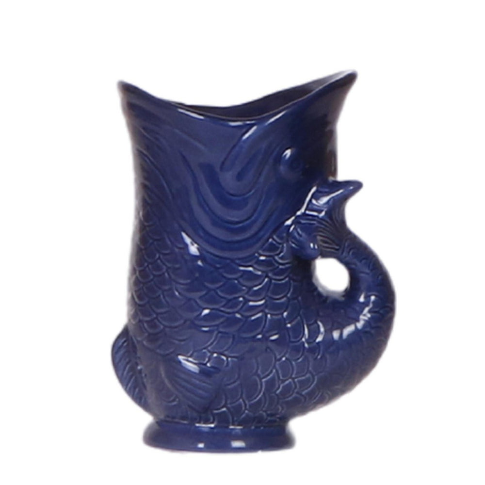 Übertopf „Fisch“ - Blau - Ø9cm