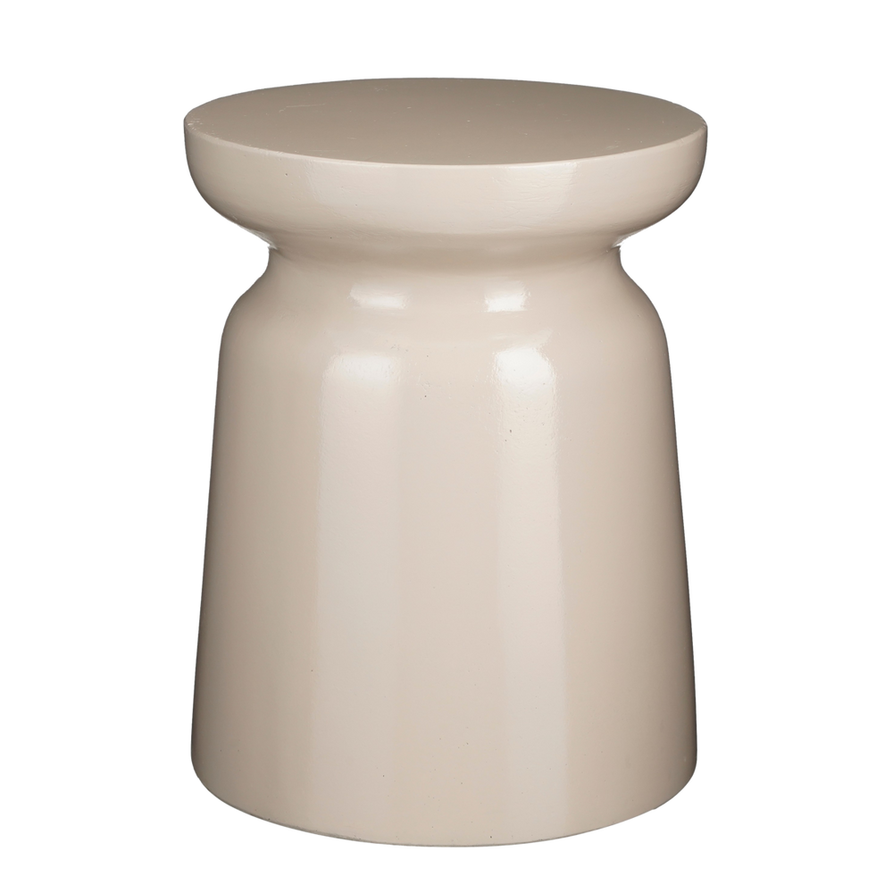 Stage Beistelltisch – H45 x Ø35 cm – Zement – Beige