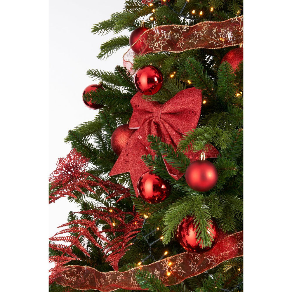 
                      
                        Weihnachtsbaumschmuck-Set – 100 Stück – Rot
                      
                    