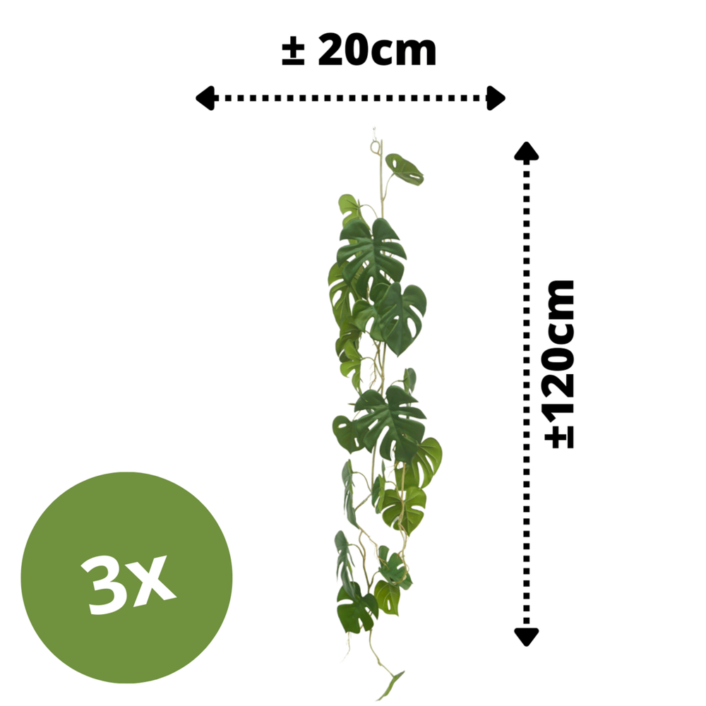 
                      
                        3 Stk. Künstliche Monstera-Girlande, 120 cm (Girlande)
                      
                    