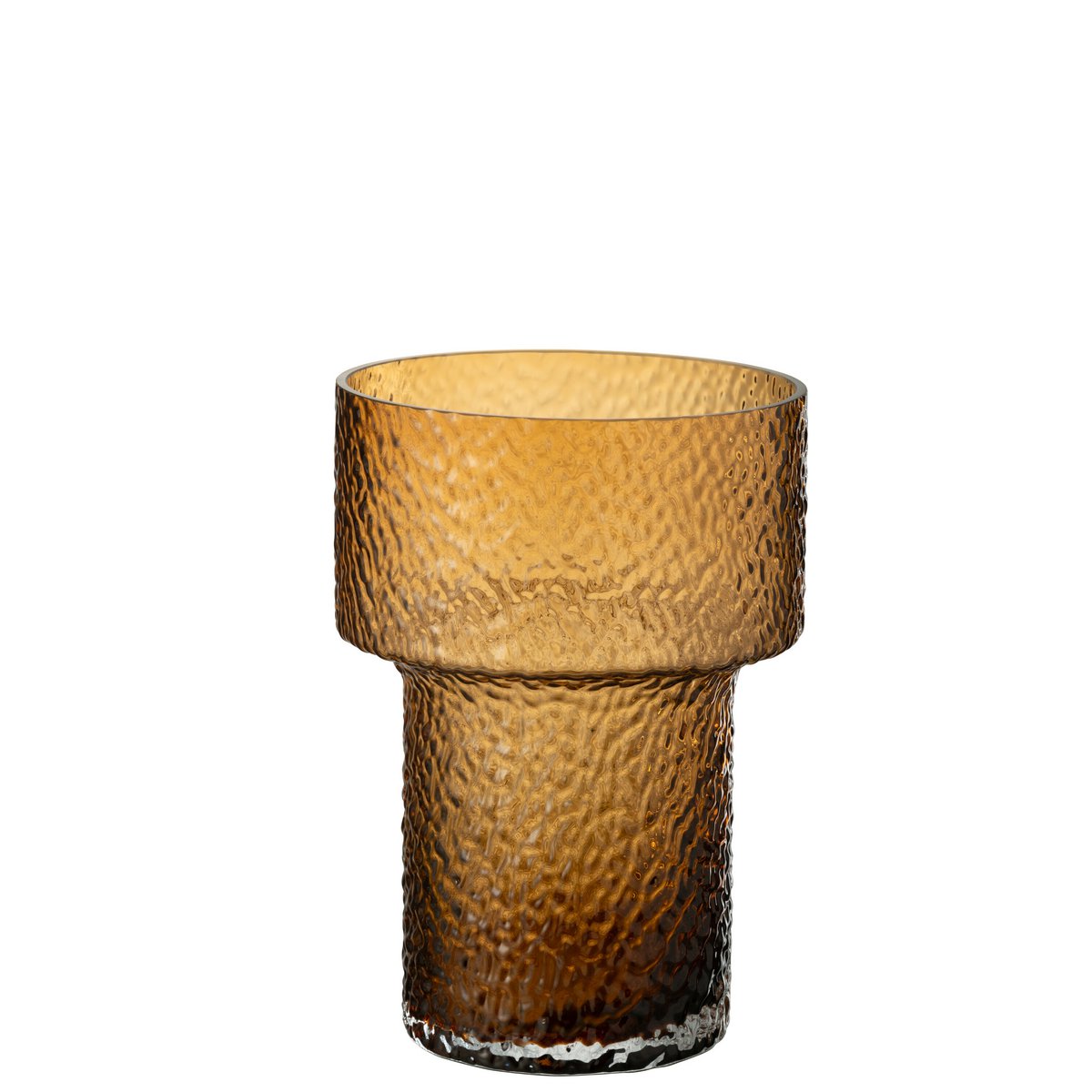 Vase Betty Glas Braun Klein