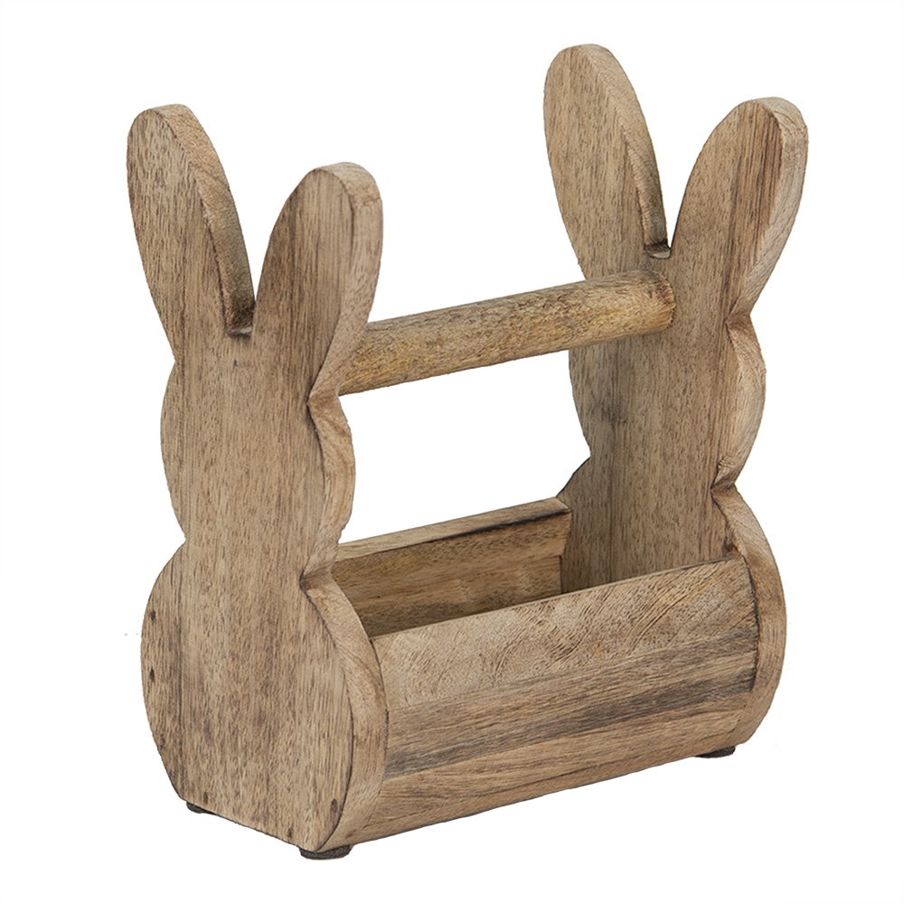 Holzkiste Kaninchen Braun 16x10x20 cm