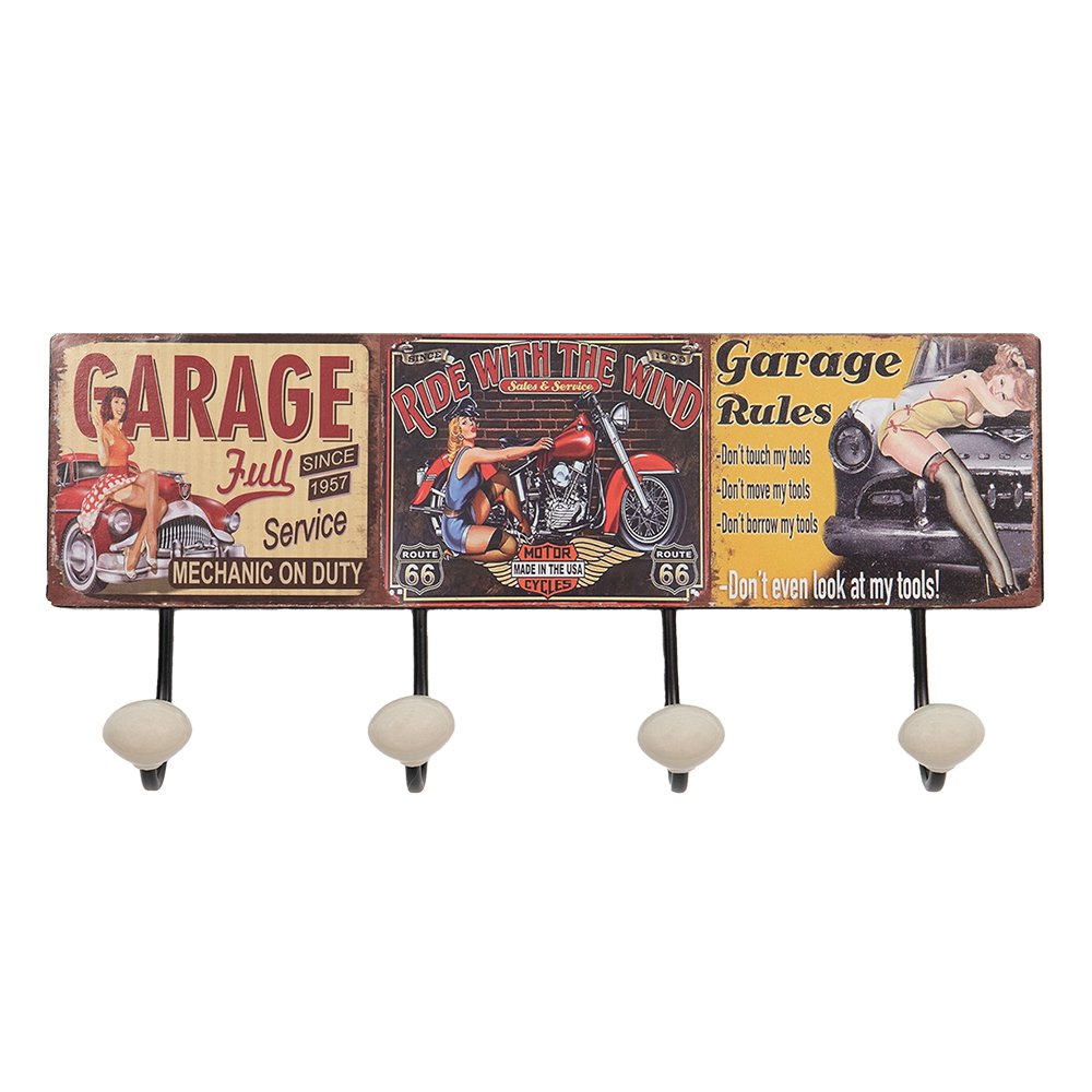 Wandgarderobe Rot 40x7x18 cm