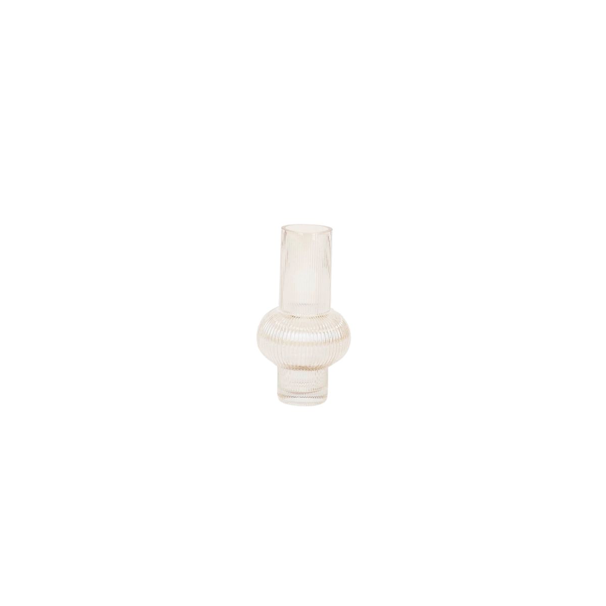Vase - Art Deco - Ribble - Glas - Braun - 13,5x25cm
