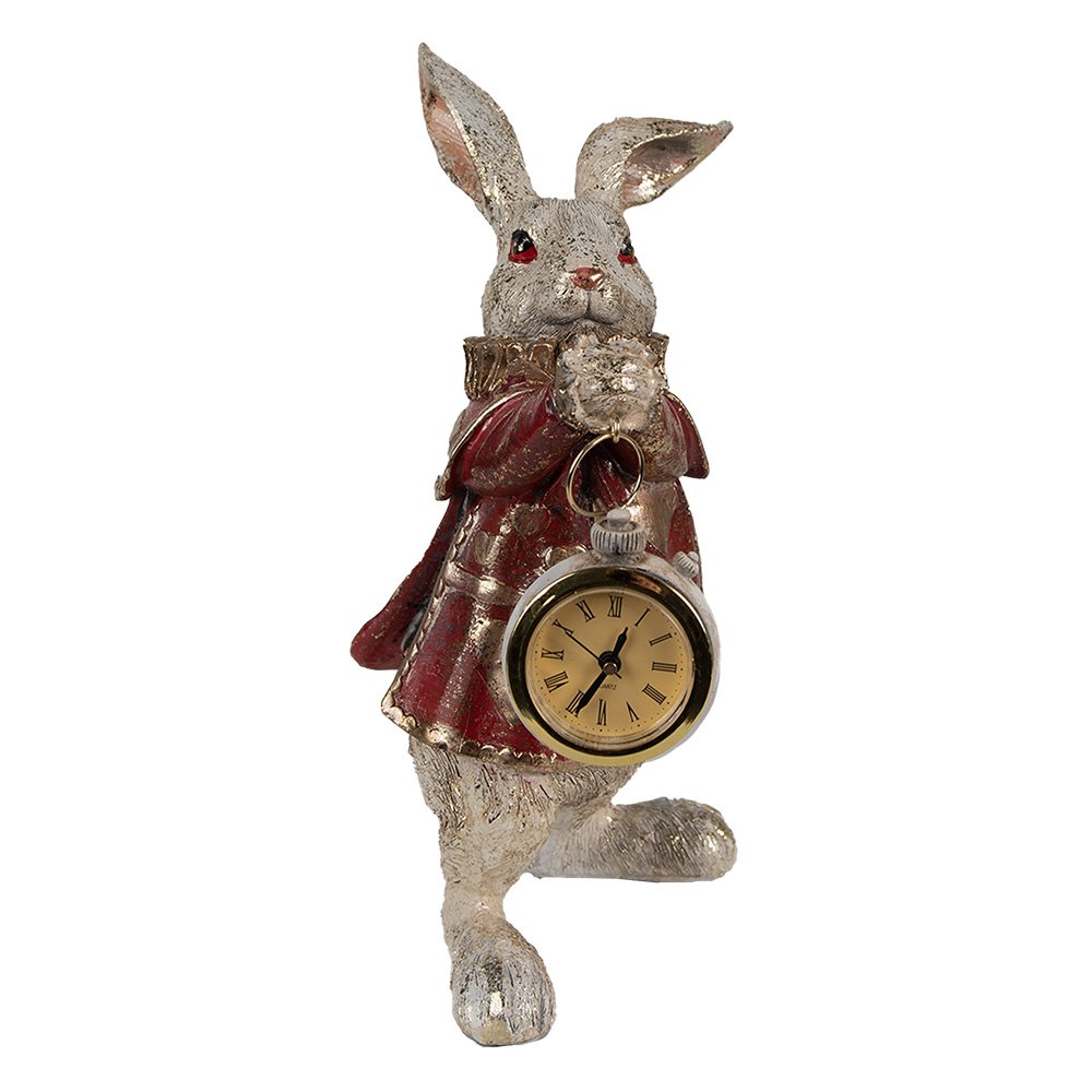 Dekorationsstatue Hase goldfarben 14x13x25 cm