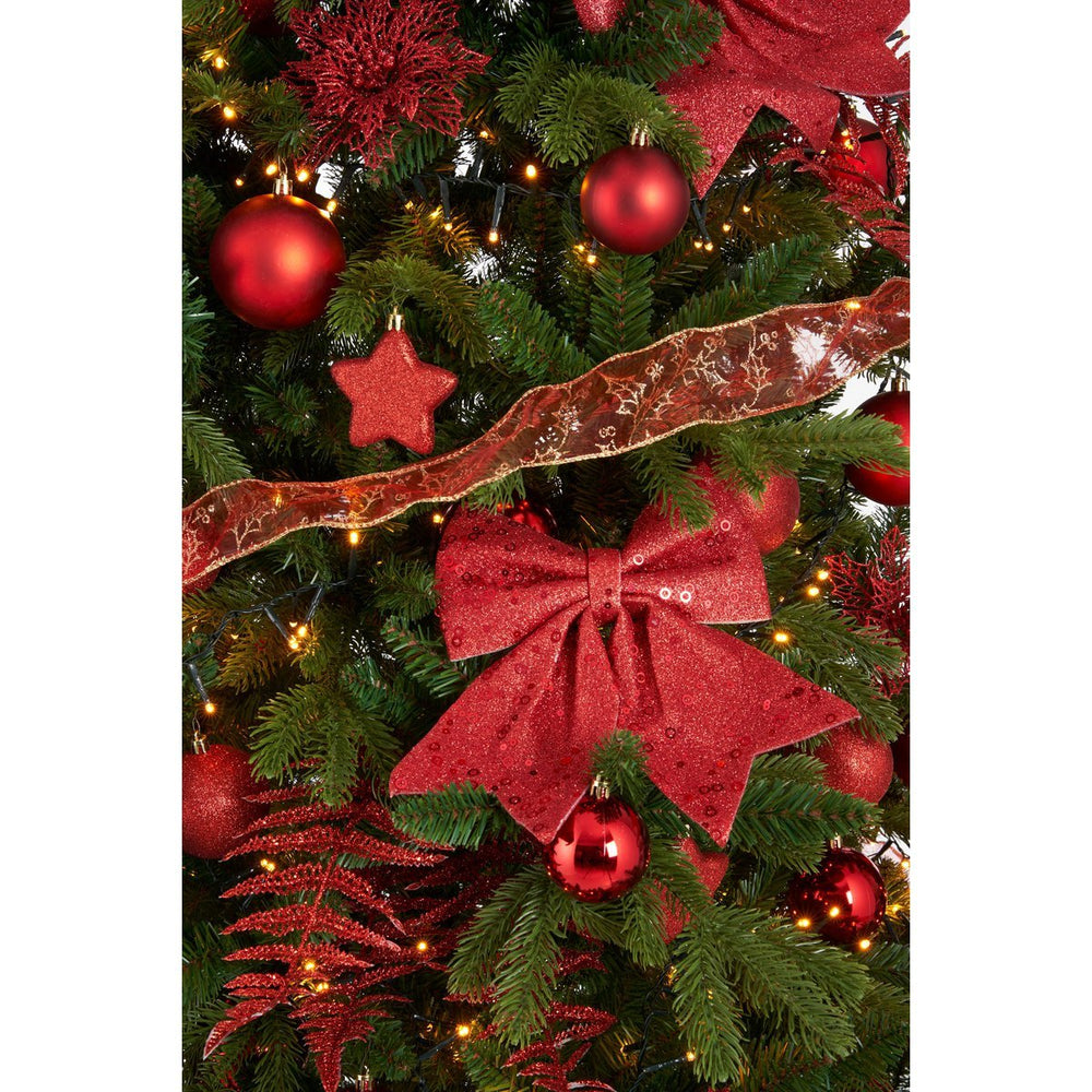 
                      
                        Weihnachtsbaumschmuck-Set – 100 Stück – Rot
                      
                    