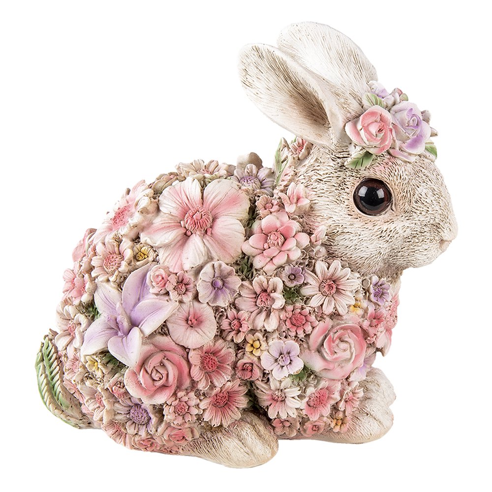 
                      
                        Dekorationsstatue Kaninchen Weiß, Rosa 19x12x18 cm
                      
                    