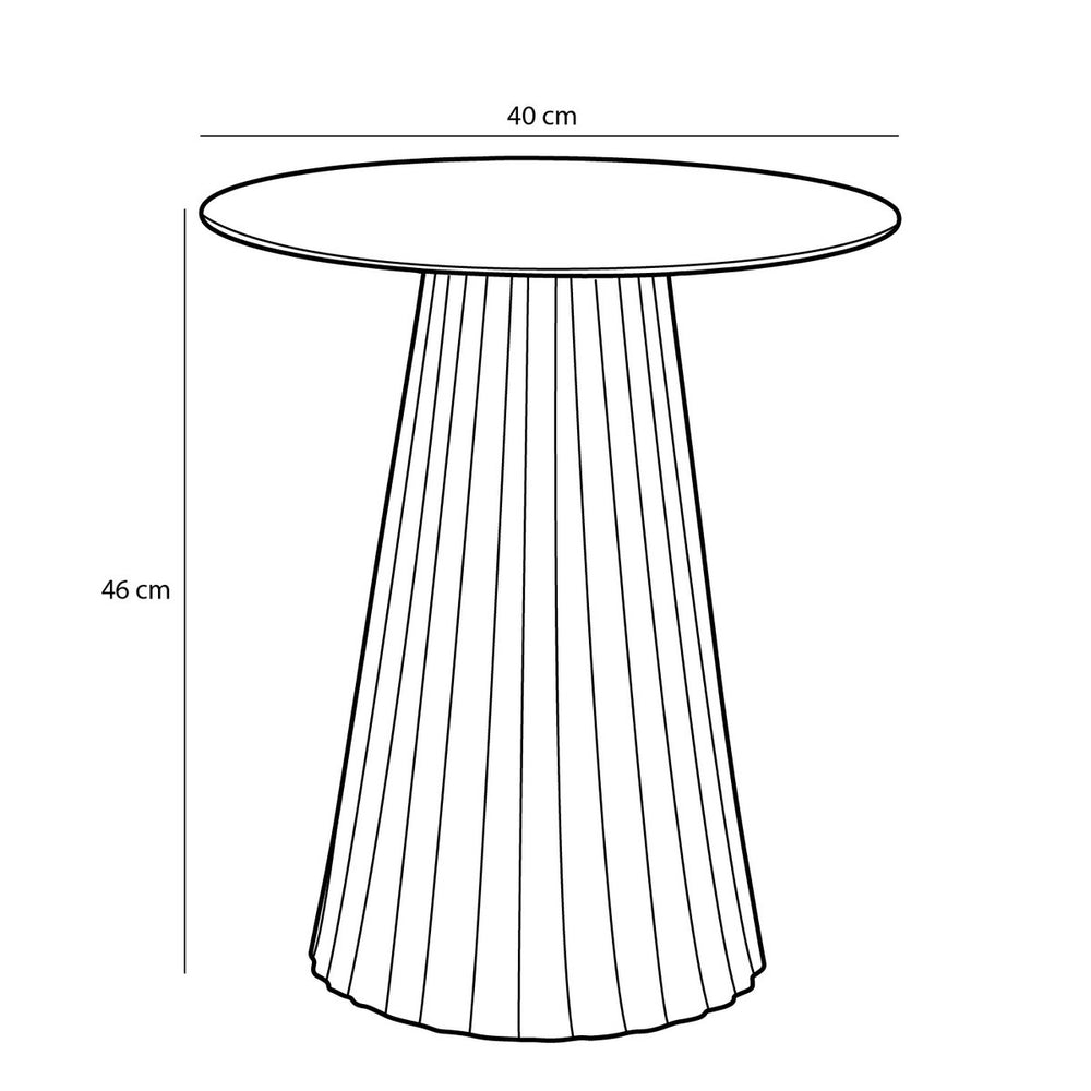 
                      
                        Pellis Beistelltisch – H46 x Ø40 cm – Metall – Hellrosa
                      
                    
