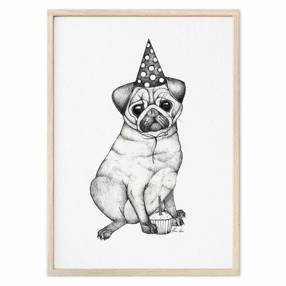 Kunstdruck - Mops