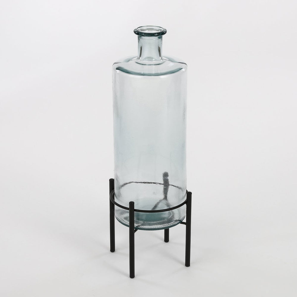 
                      
                        Guan-Flaschenvase – H75 x Ø25 cm – recyceltes Glas – transparent
                      
                    