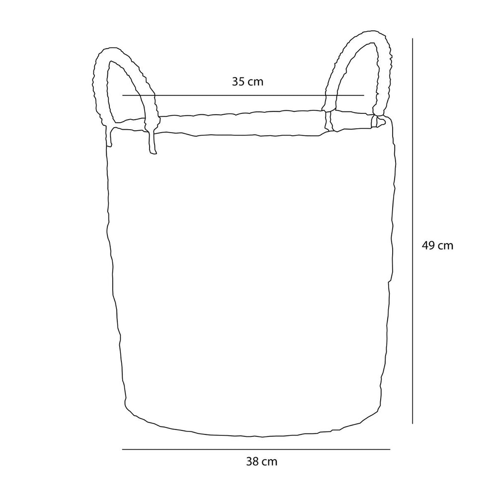 
                      
                        Aufbewahrungskorb – 2er-Set – H49 x Ø38 cm – Seegras – Braun
                      
                    