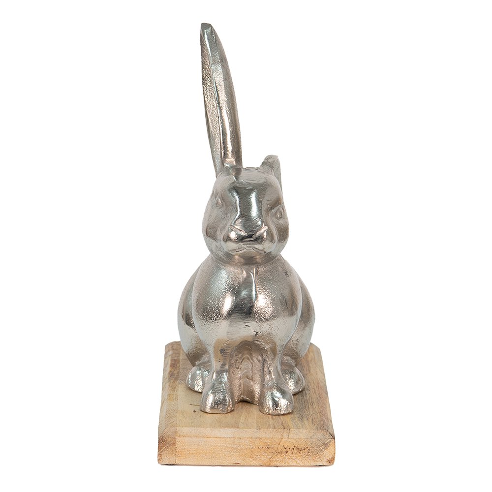 
                      
                        Skulptur Silberfarben, Aluminium und Holz 21x11x28 cm
                      
                    