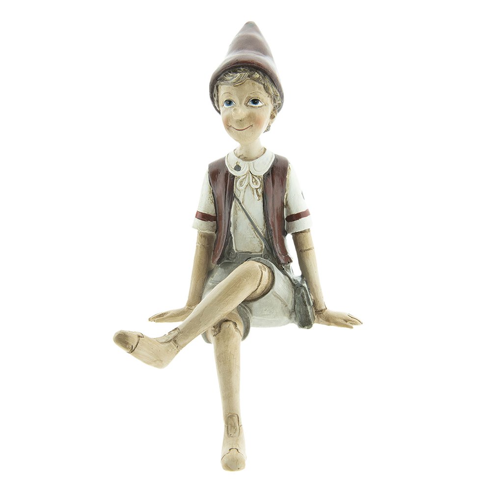 Skulptur Beige Rot, Polyresin 13x12x23 cm