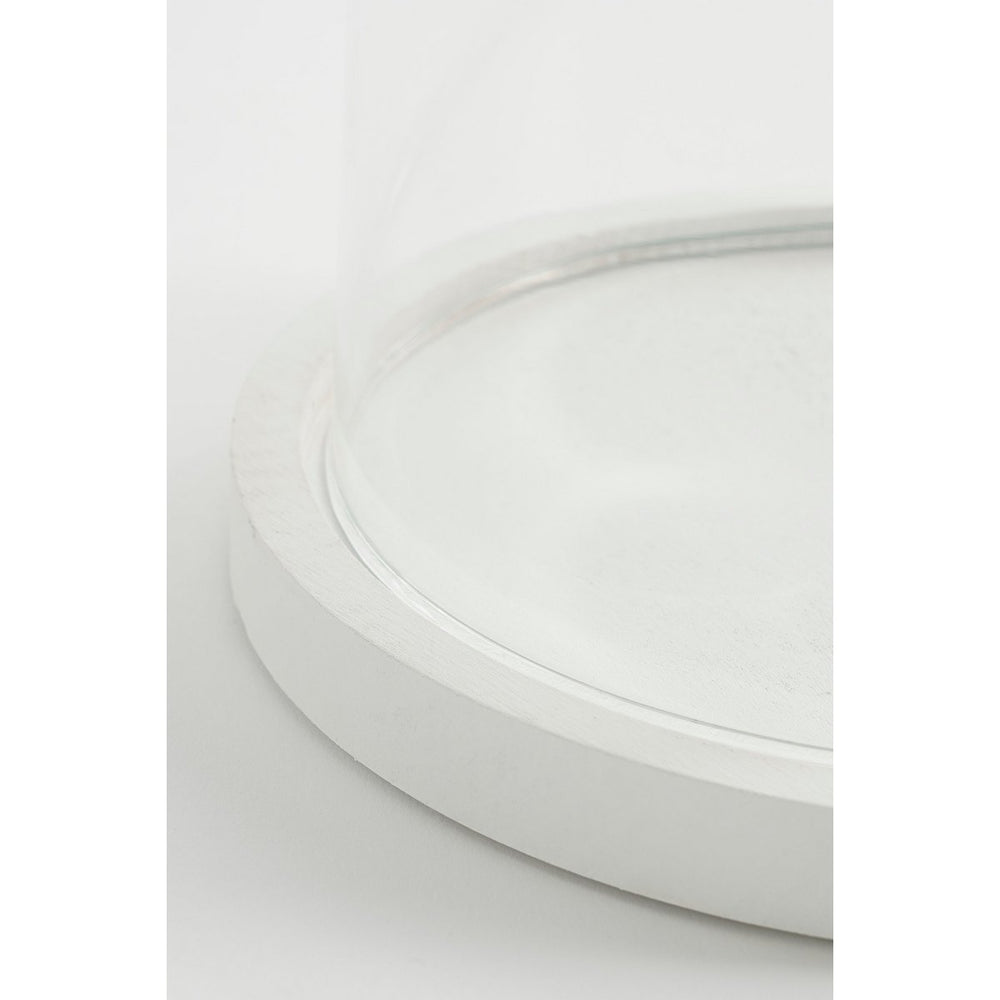 
                      
                        Hella Glasglocke – H38 x Ø23 cm – Transparent, Weiß
                      
                    