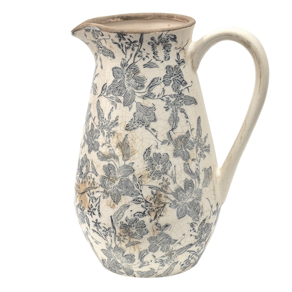 Dekorationsdose Grau Beige, Keramik 24x17x30 cm