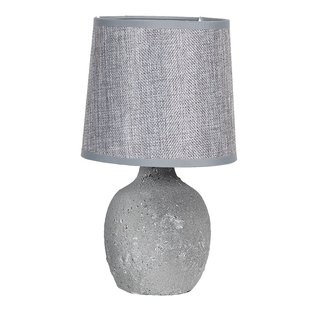Tischlampe Grau? 15x26 cm E14/max. 1x40W