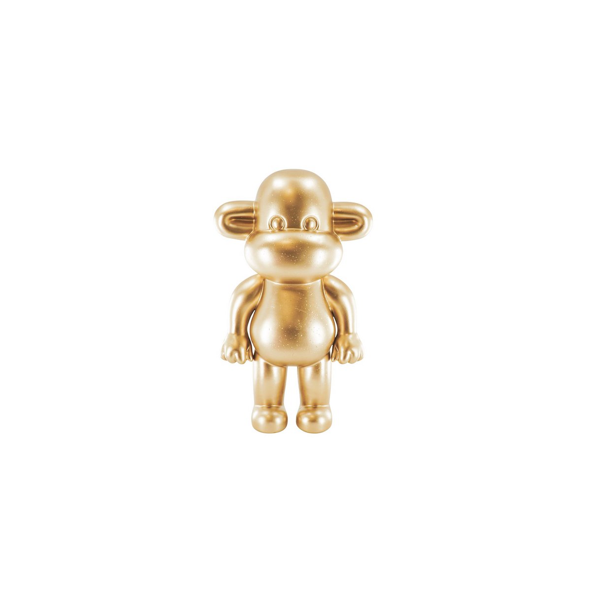 Ornament - Affenfigur 'The Legend'- Polyresin - Gold - 20,5x13,5x35 cm