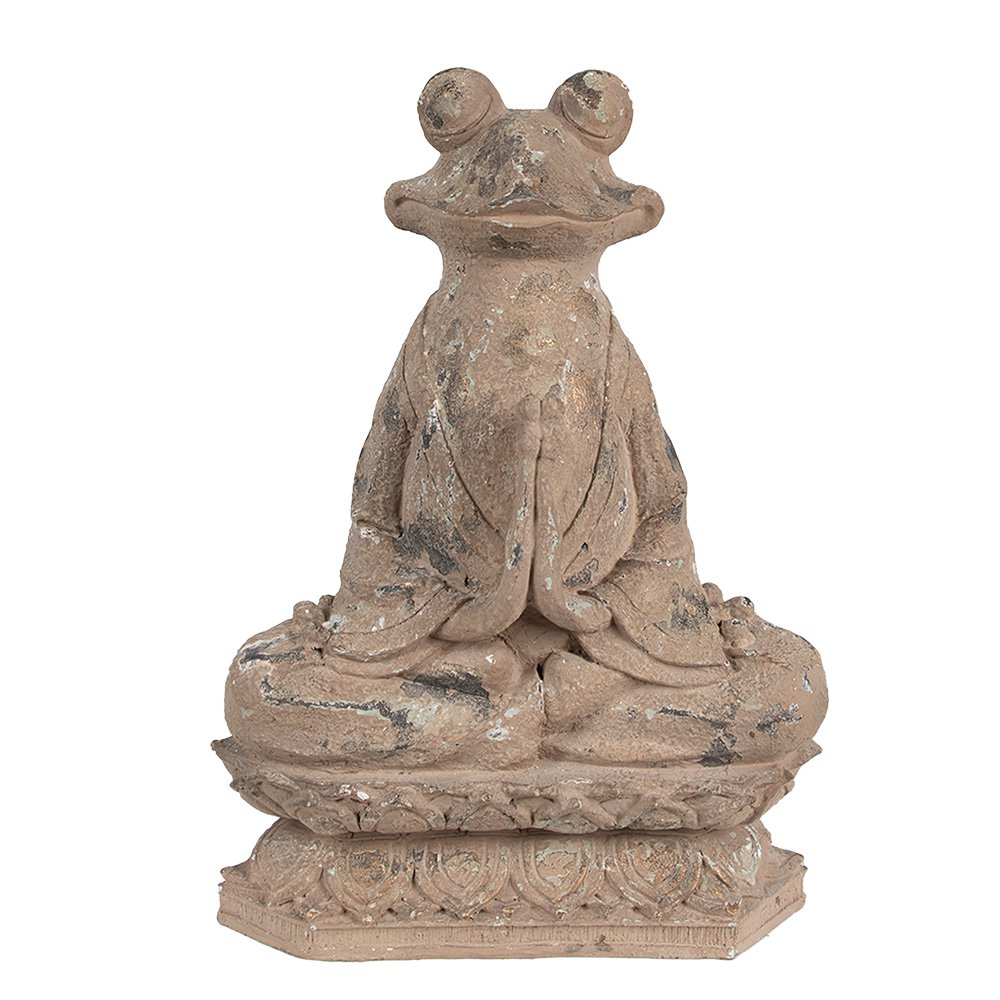 Dekorationsstatue Frosch Braun 27x17x37 cm