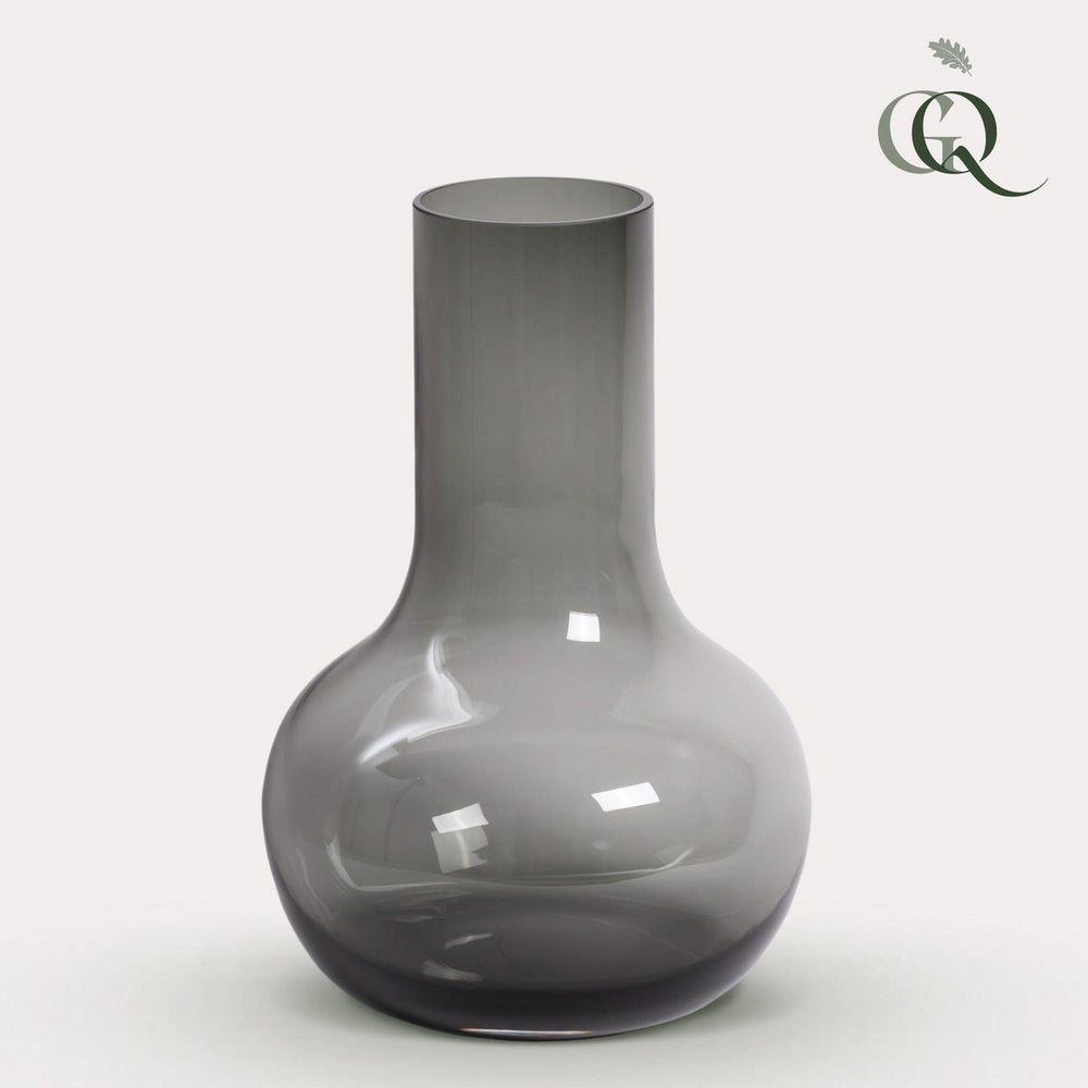 Vase aus Glas – S – H37 B25 – Seim – Grau