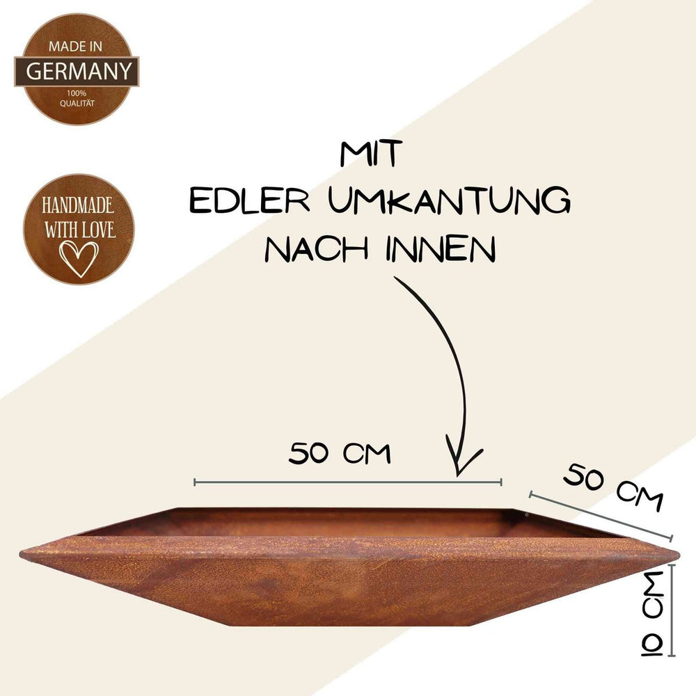 
                      
                        Deko Blumensäule mit Spruch: Geben, Nehmen ... und Pflanzschale | Edelrost Gartendeko | verschiedene Varianten |
                      
                    
