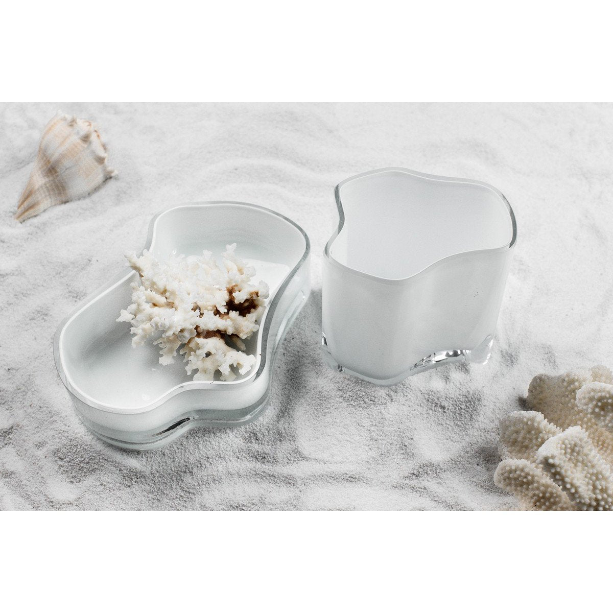 Designvase 'CORAL' in organischer Korallenform