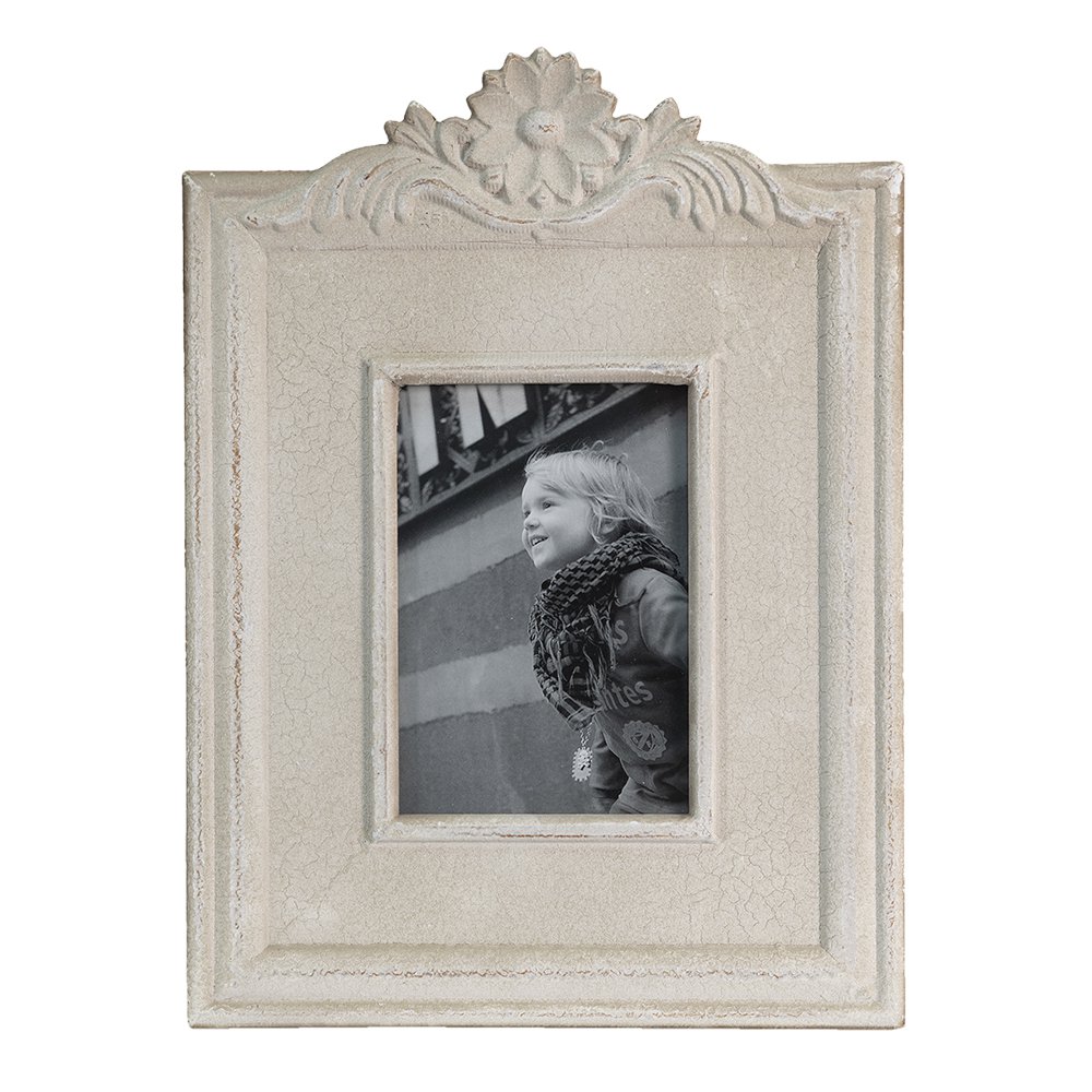 Fotorahmen in Beige, MDF und Glas