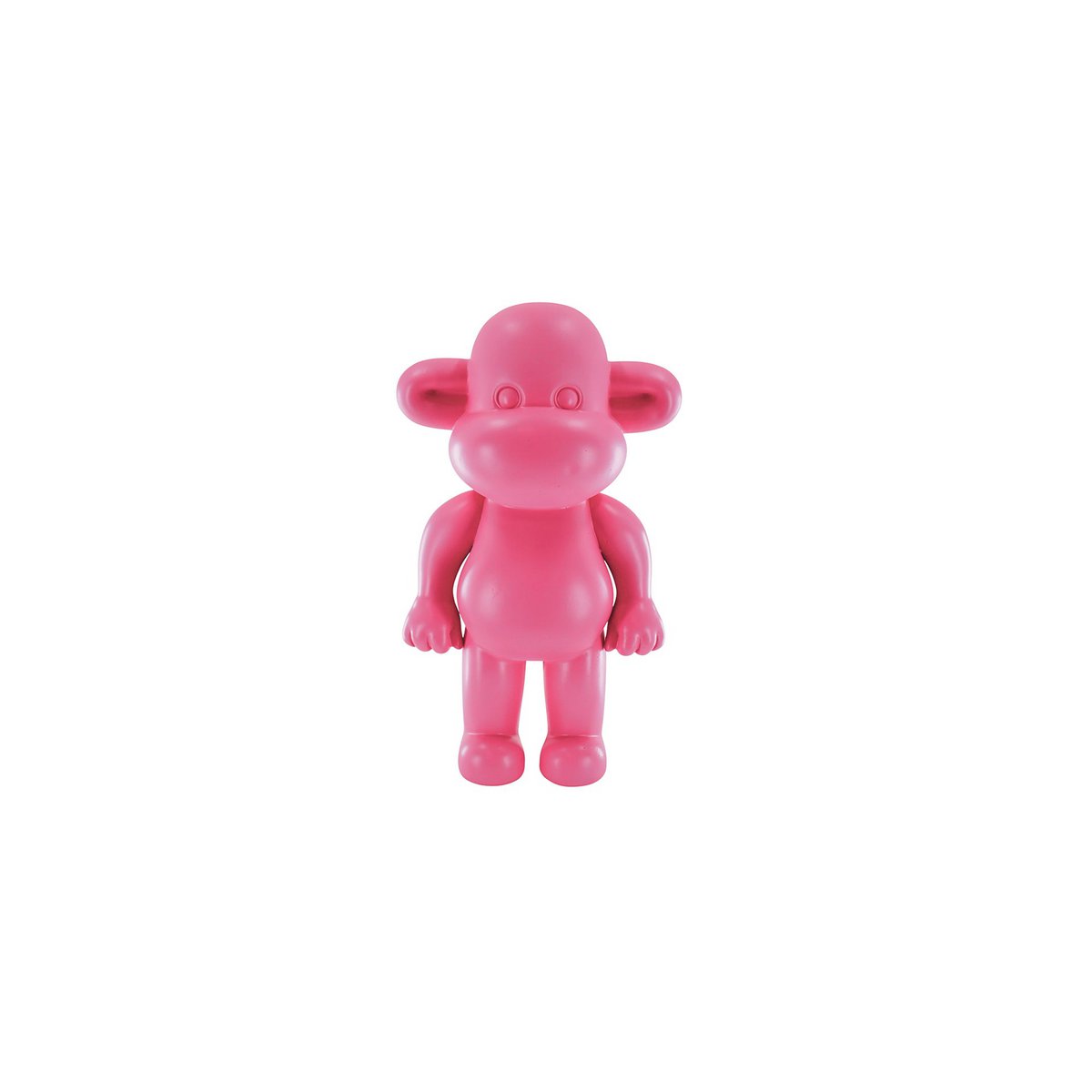 Ornament - Affenfigur 'The Legend'- Polyresin - Pink - 20,5x13,5x35 cm